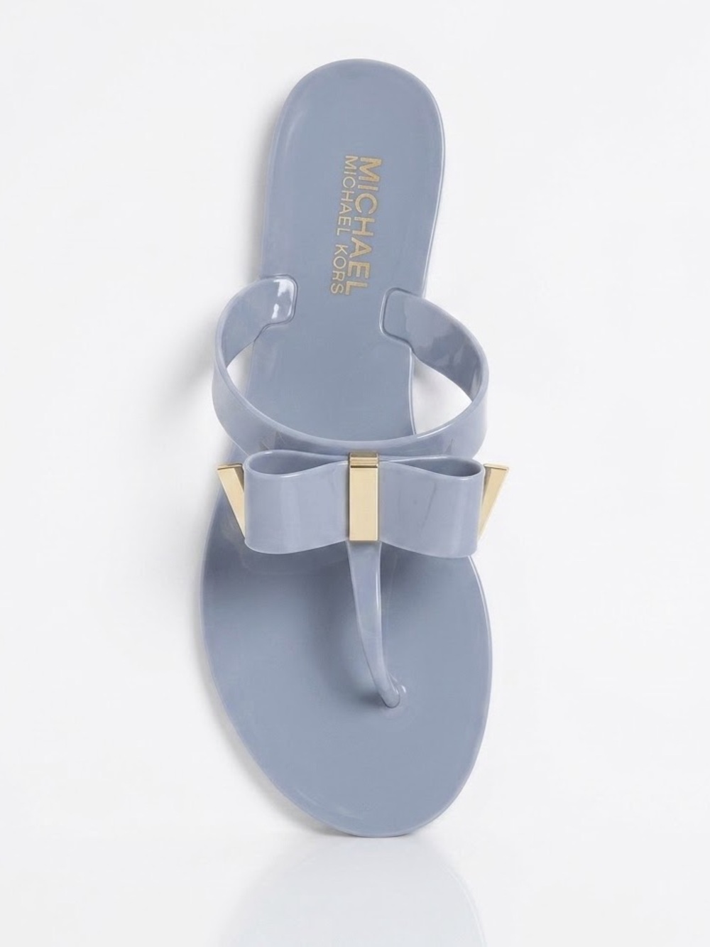 MICHAEL KORS Blue Jelly Kayden Bow Sandals - Size 6